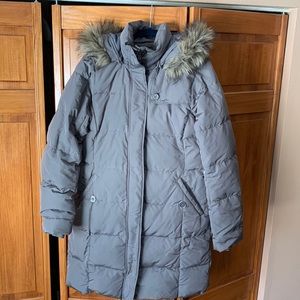 Great condition grey Lands End parka. Missing belt!